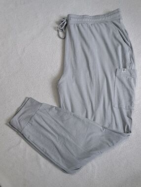 Frank And Oak Cargo Joggers Womens Size XL Grey Casual Lounge Pants Soft Stretch